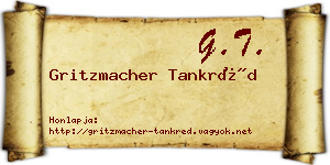Gritzmacher Tankréd névjegykártya